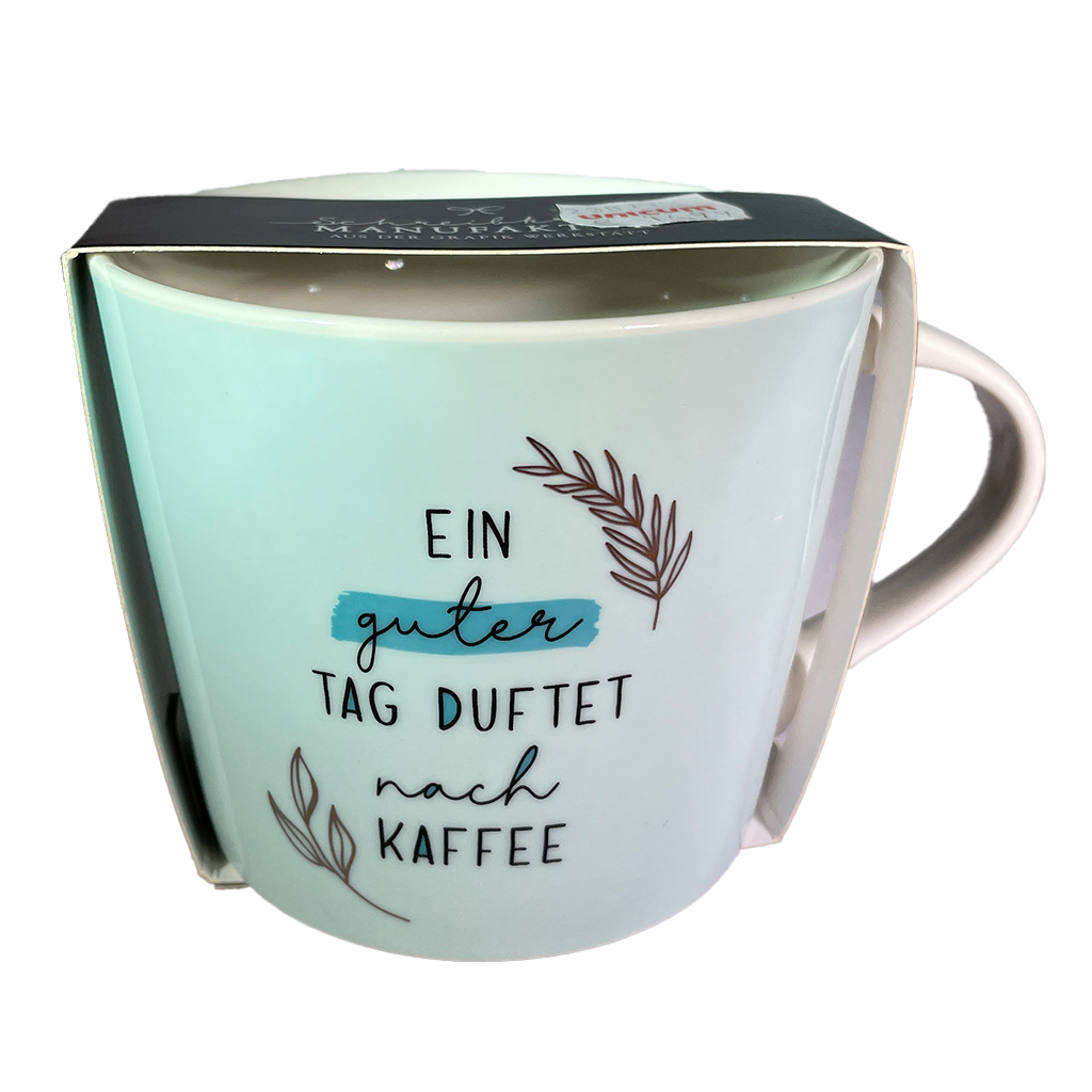Tasse "Ein guter Tag duftet nach Kaffee"